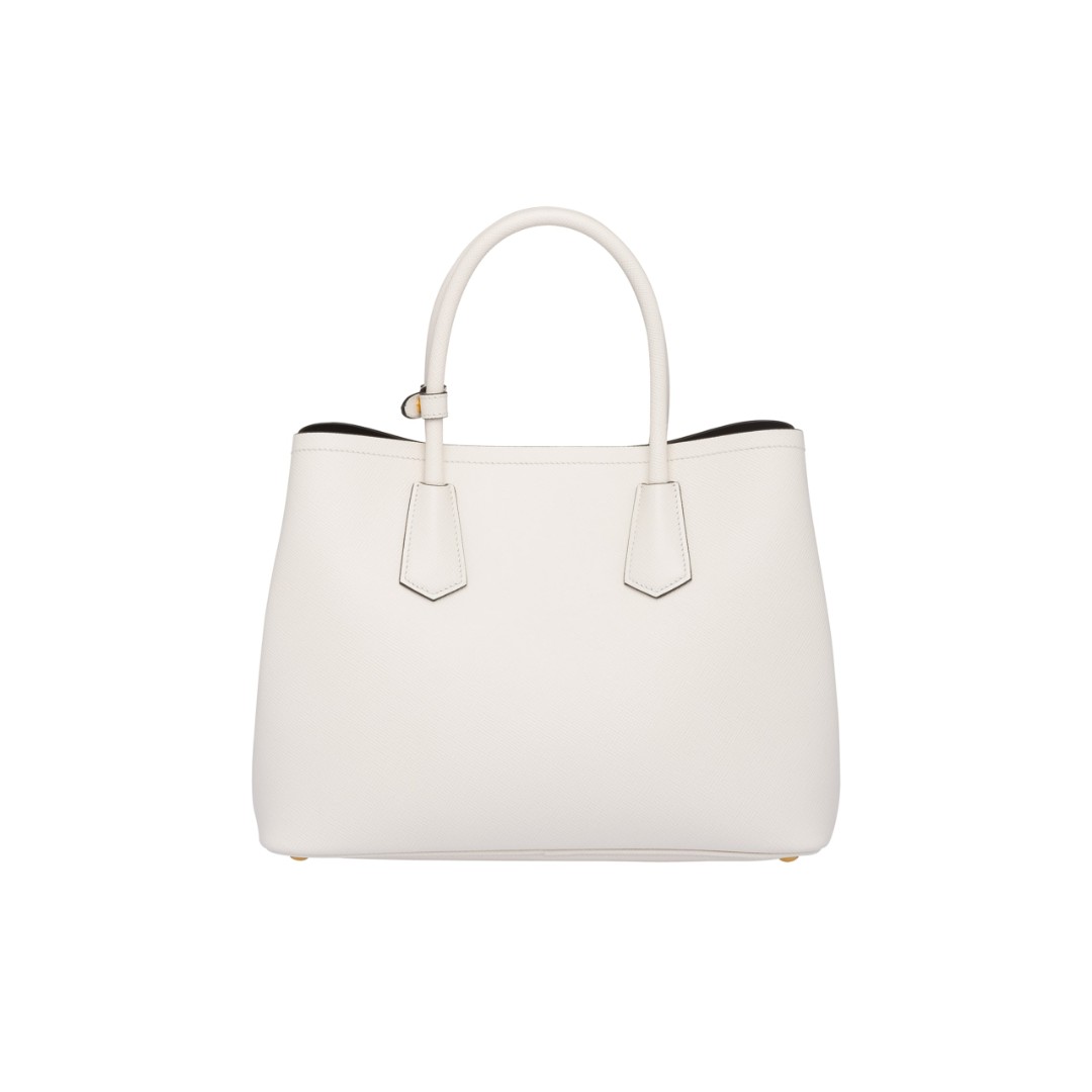 Женская сумка Prada Double Bag белая