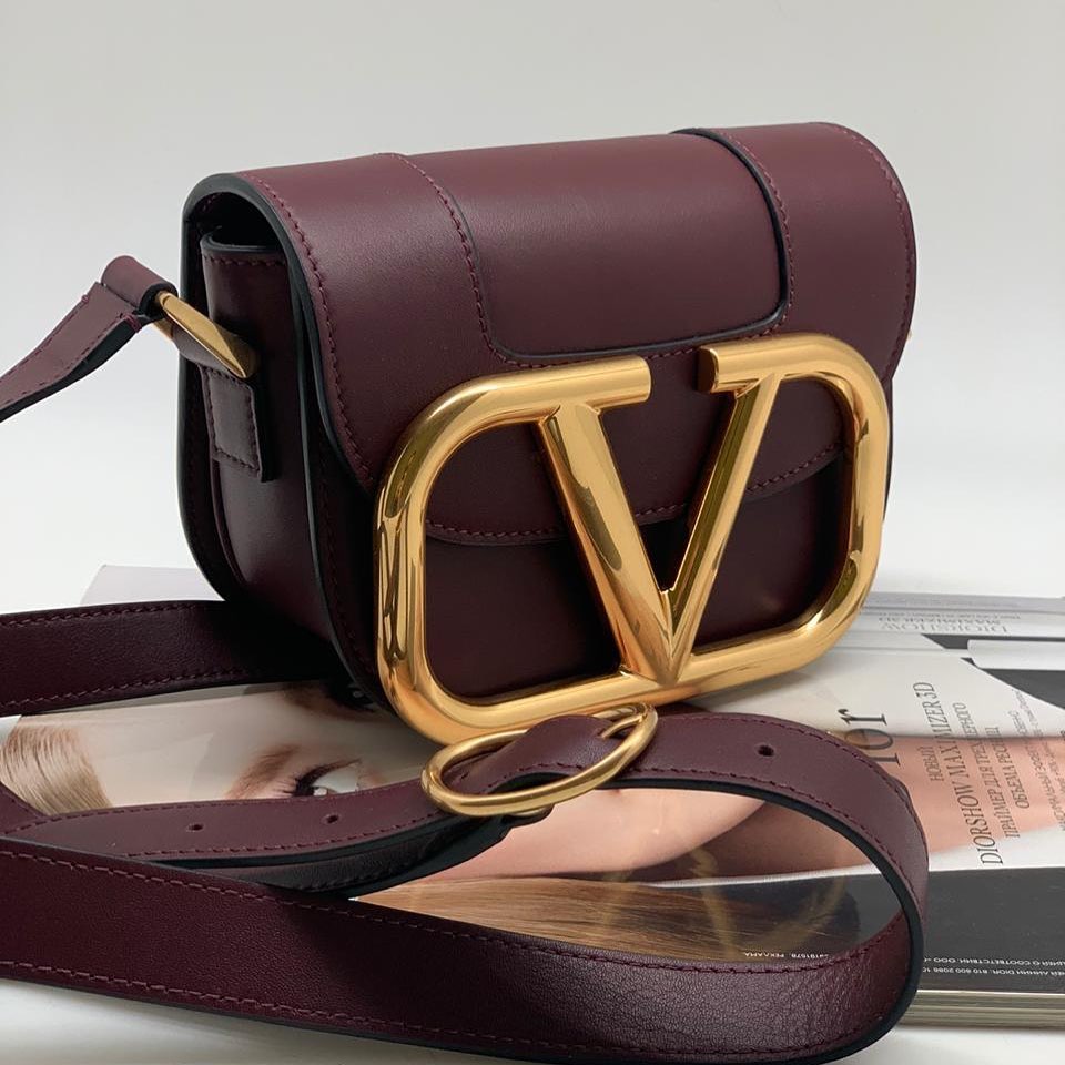 Женская сумка Valentino VSLING Supervee бордовая
