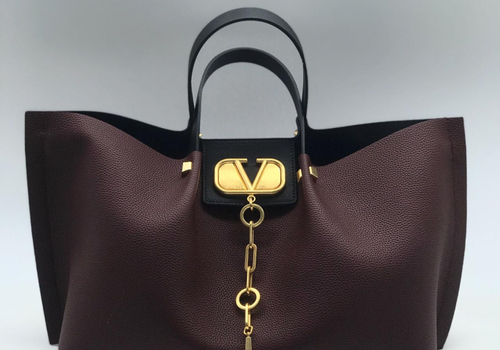 Женская сумка Valentino Escape Vlogo бордовая