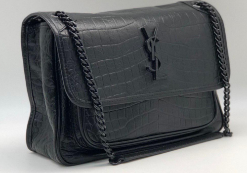 Кожаная сумка Saint Laurent Niki черная