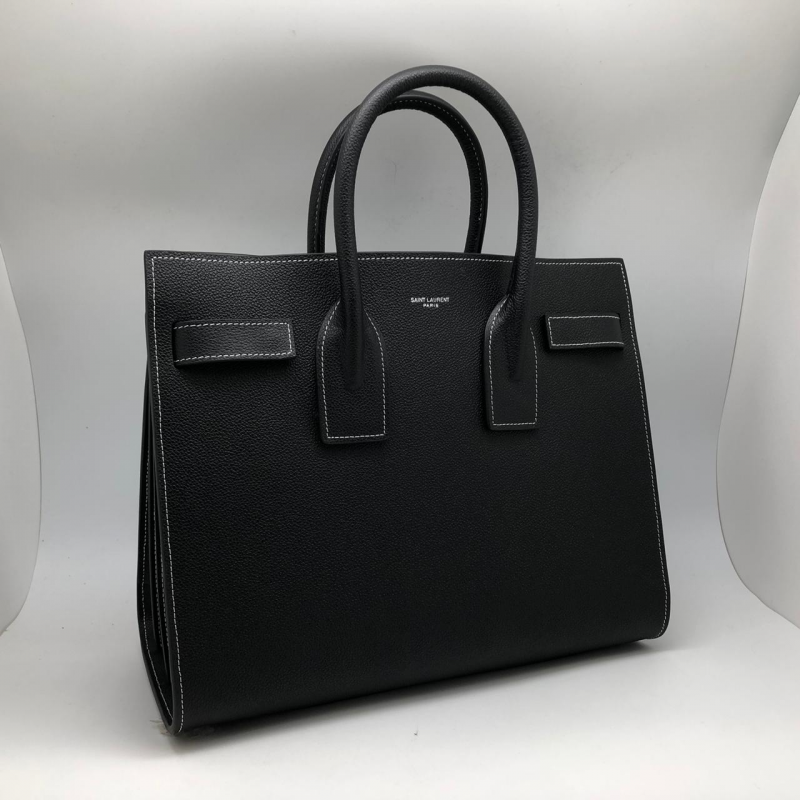 Кожаная сумка-тоут Saint Laurent Sac de Jour Big черная