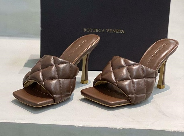 Сабо Bottega Veneta шоколадные