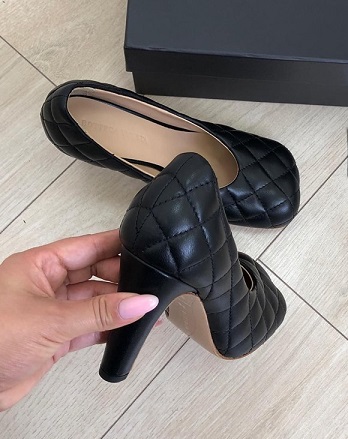 Туфли Bottega Veneta кожаные черные