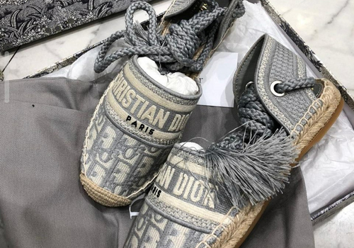 Женские сандалии Christian Dior серые