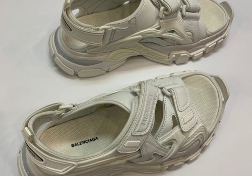 Кожаные сандалии Balenciaga Track белые
