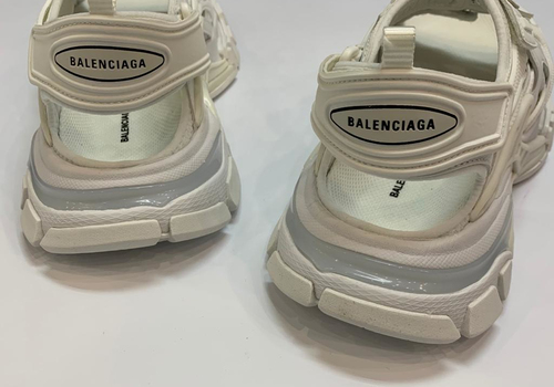Кожаные сандалии Balenciaga Track белые