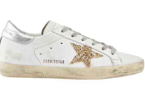 Женские кеды Golden Goose Superstar с золотой звездой