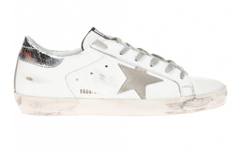 Женские кеды Golden Goose Superstar orange insert