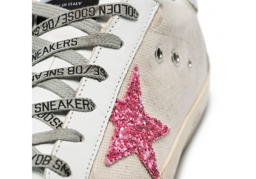 Женские кеды Golden Goose Superstar из парусины розовые