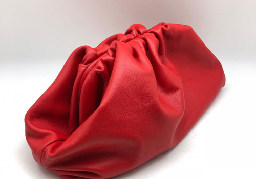 Женская сумка Bottega Veneta Pouch красная