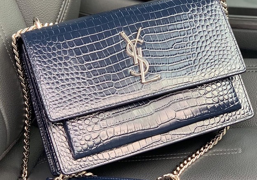 Женская сумка Yves Saint Laurent Sunset синяя