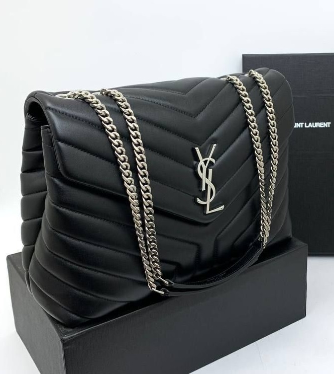 Женская сумка Saint Laurent LouLou Medium черная