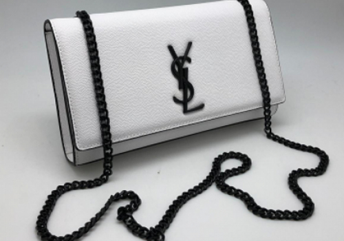 Кожаная сумка Yves Saint Laurent белая
