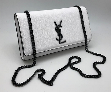 Кожаная сумка Yves Saint Laurent белая