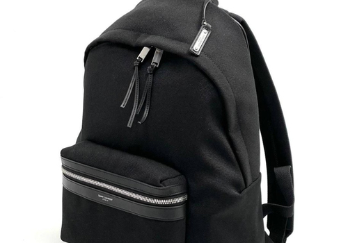 Черный рюкзак из текстиля Yves Saint Laurent City