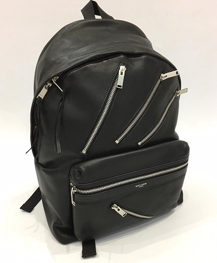 Кожаный рюкзак Yves Saint Laurent черный