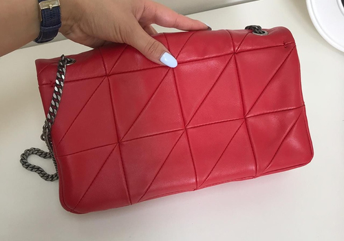 Кожаная сумка Yves Saint Laurent Jamie красная