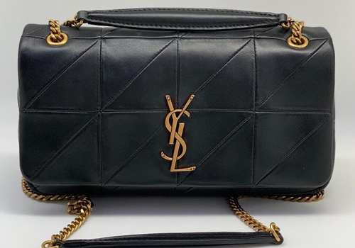 Кожаная сумка Yves Saint Laurent Jamie черная
