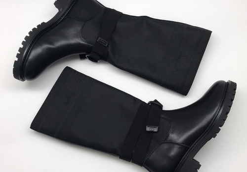Сапоги черные кожаные Christian Dior