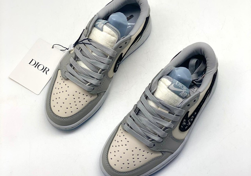 Женские кроссовки Christian Dior Nike Air Jordan 1 Low