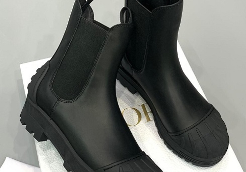 Женские кожаные ботинки Christian Dior DiorIron черные