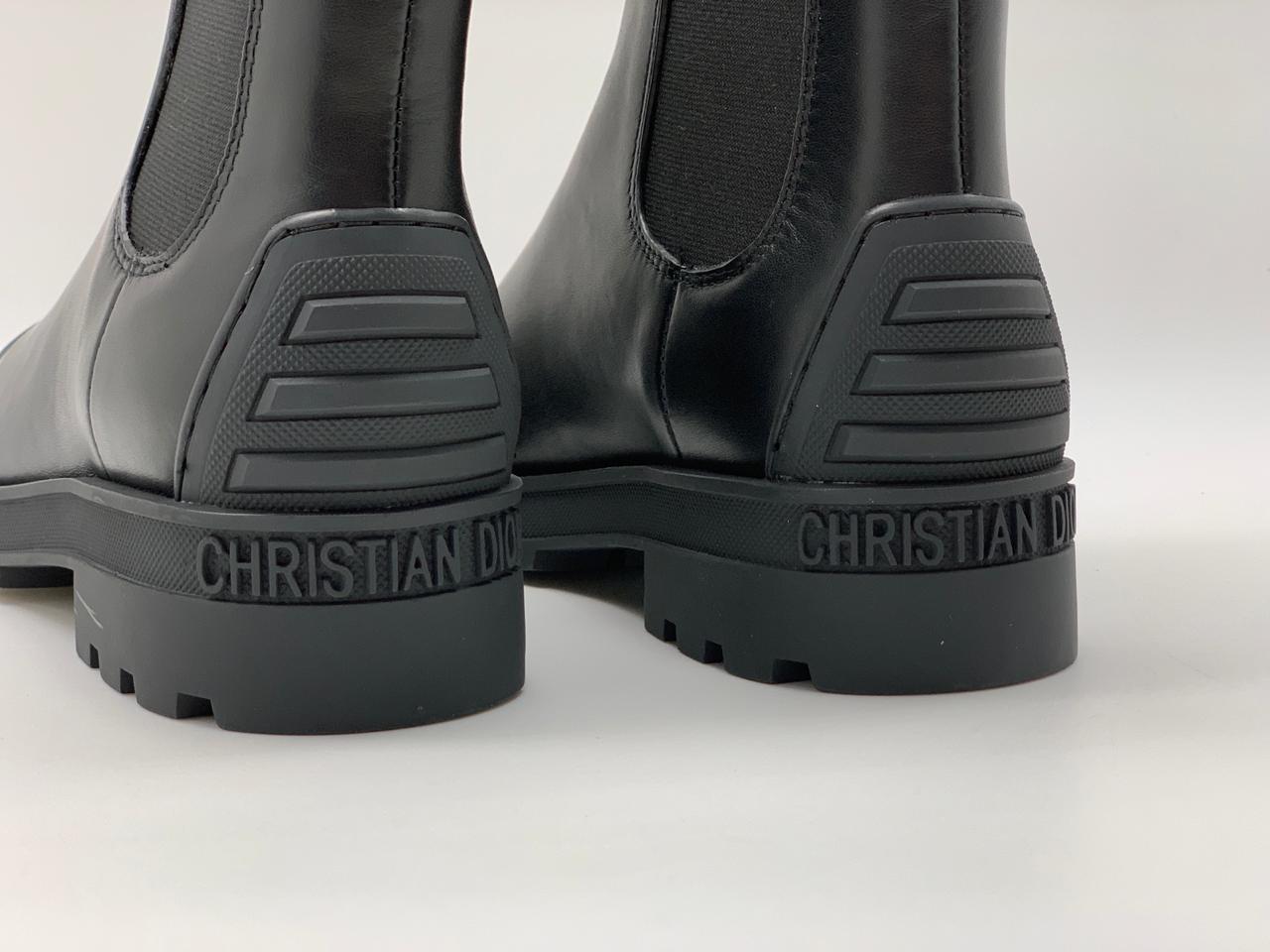 Женские кожаные ботинки Christian Dior DiorIron черные