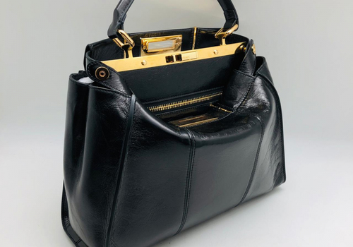 Женская сумка Fendi Peekaboo Medium черная