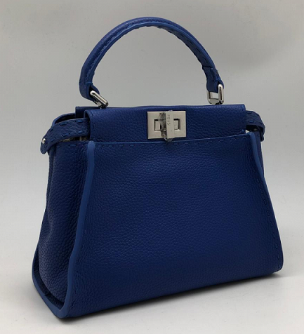 Женская сумка Fendi Peekaboo Mini синяя