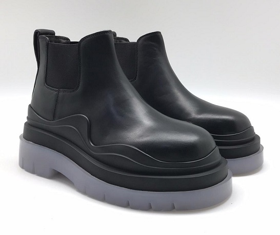 Женские черные ботинки Bottega Veneta Tire Boots