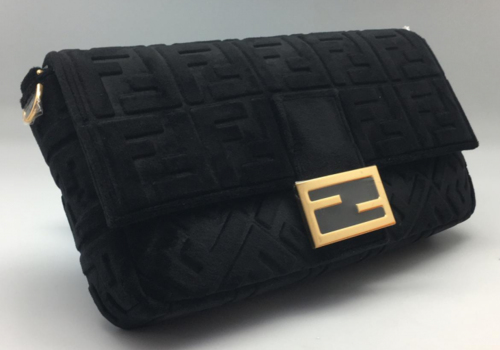 Женская сумка Fendi Baguette Maxi черная