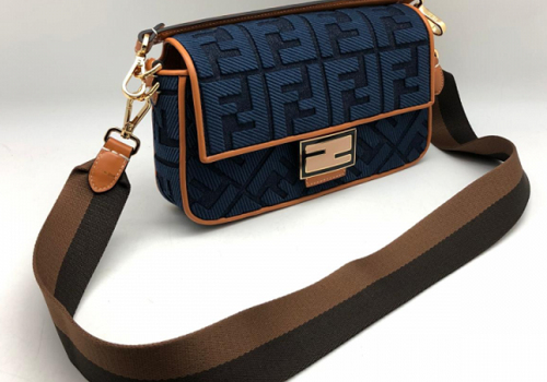 Женская сумка Fendi Baguette Mini синяя