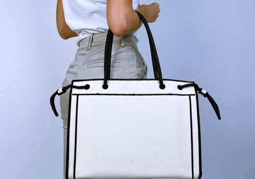 Женская сумка Fendi Roma белая