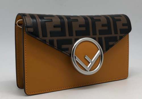Женская поясная сумка Fendi коричневая
