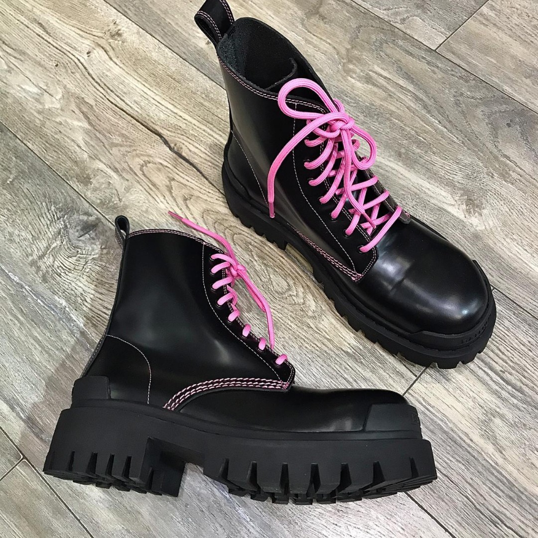 Женские ботинки Balenciaga Strike черные LM-9909 – Lazurka Mall